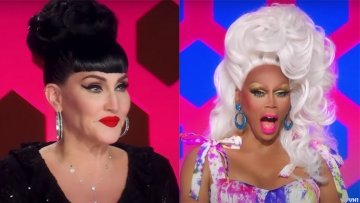 Michelle Visage and RuPaul